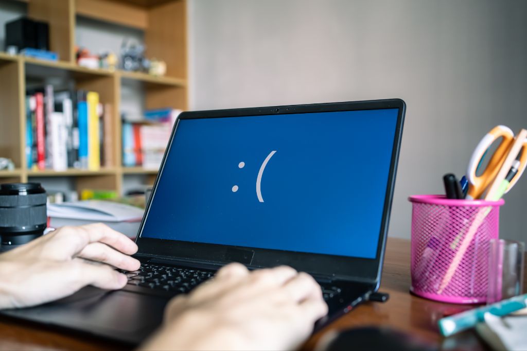 ICT problemen op laptop waardoor werken niet meer mogelijk is